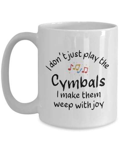 Cymbals Coffee Mug, Gifts For Musicians, Gift For Cymbals Player, Music Gift, Music Lover Gift, Musician Gifts