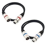 【Professional DMX512 Compliance】- Designed for reliable DMX512 signal transmission, this cable ensures your lighting fixtures respond accurately to commands without signal loss or interference. Perfect for controlling moving heads, PAR cans, LED pane...
