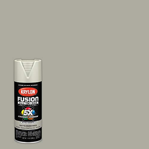 Image of Krylon Fusion All-In-One Adhesive Spray Paint for Indoor /Outdoor Use, 12 oz, River Rock
