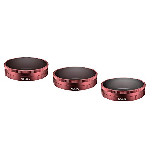 Skyreat Camera Lens ND Filters Set 3 Pack-(ND4PL, ND8PL, ND16PL) Compatible with DJI Osmo Action Camera
