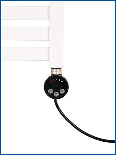 Preisvergleich Produktbild MEG Thermostat Heizstab, Heizpatrone, Heizelement 600 Watt (Schwarz) Spiralkabel mit Stecker