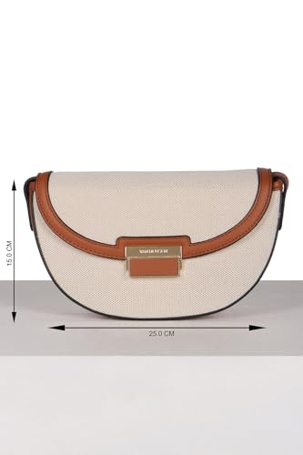 Image of Van Heusen Women Dual Tone Half Moon Sling Bag
