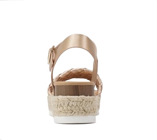 Image of Soda CLIP ~ Women Open Toe Ankle Strap Platform Espadrille Sandal