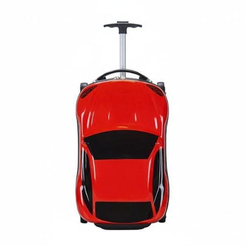 Valise pour enfants avec roues larges rouge pour sorties scolaires