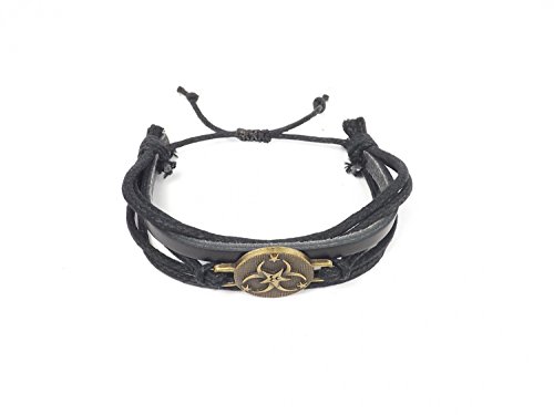 Gök-Türk Lederarmband 3 Hilal