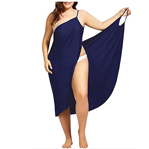 ZIERUCI 5XL Women Sexy Beach Vestido en V de Collar Vestida 2021 Toalla de Verano Toalla sin Trago de Traje de baño Vestidos Tropicales Femeninos Cover