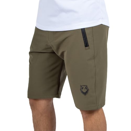 Andean Trails, Mountain Bike Shorts, Bicycle Shorts for Men, Water Repellent (US, Alpha, Medium, Regular, Regular, Green)