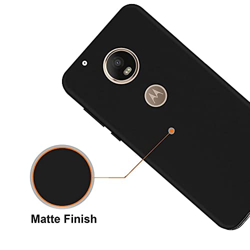 Image of Mobile Back Cover Case for Motorola Moto G5S, Xt1793, Xt1794, Xt1792 (Silicone Case|CameraProtection|Black SC1510)