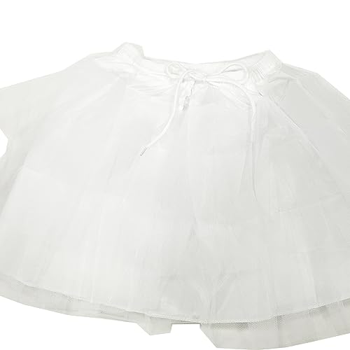 DRHOM Kids Crinoline Underskirt Wedding Pageant Dress Flower Girls Princess Hoopless Petticoat Slip with 3 Layers Net3