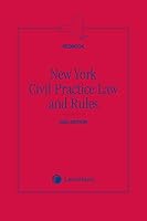 New York Civil Practice Law and Rules 1522181237 Book Cover