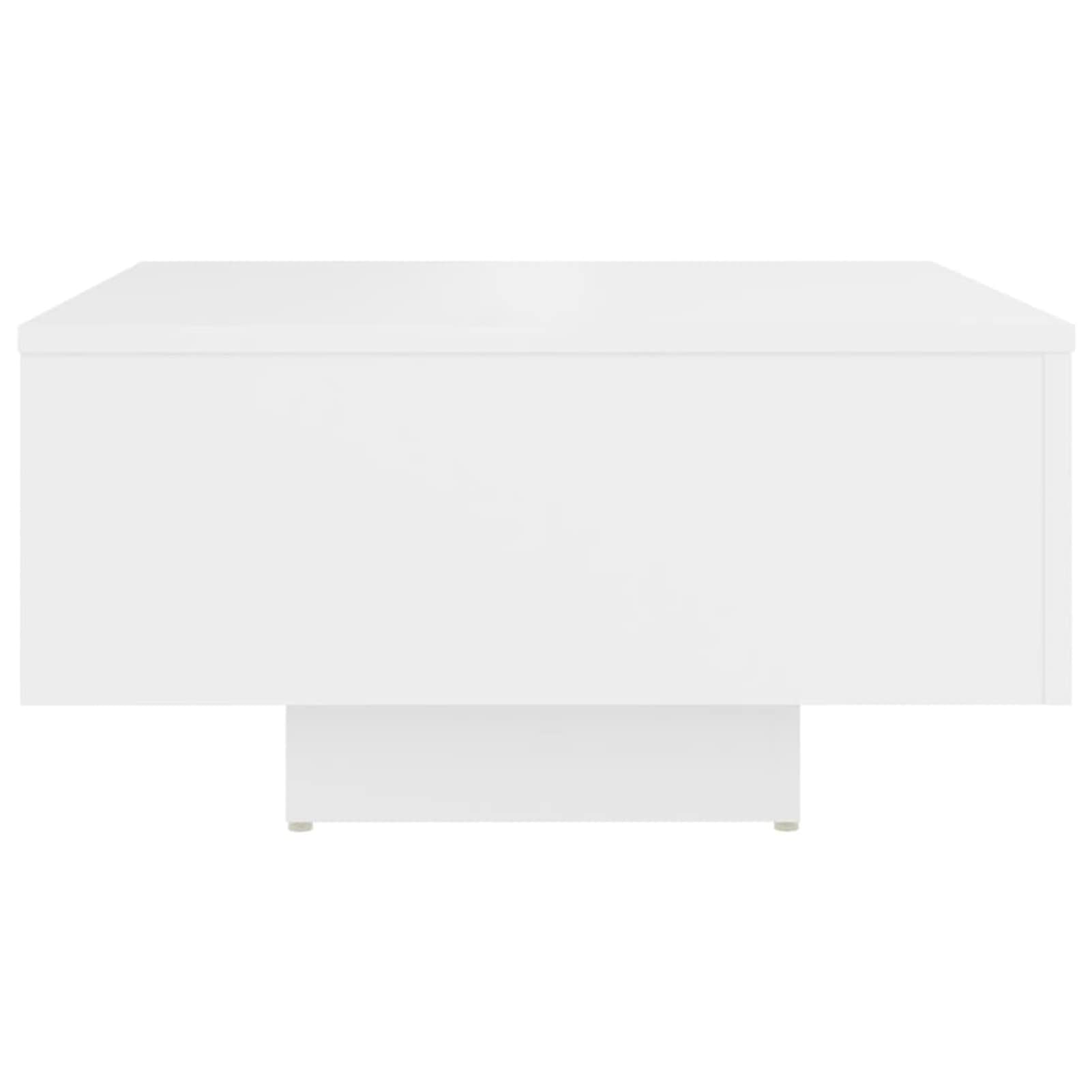 Tavolino Da Salotto Bianco 60x60cm - Moderno, In Truciolato, Per Soggiorno O Sala Attesa - Foto 10