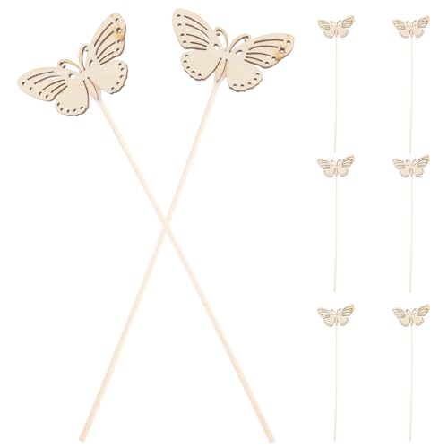 Angoily 10pcs Butterfly Diffuser Sticks Essential Oil Aromatherapy Decorative Rattan