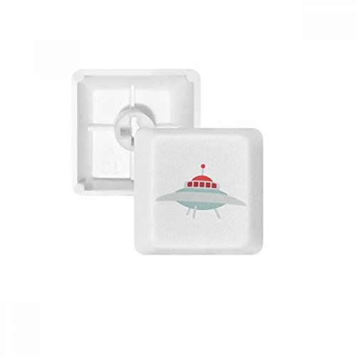 Keycaps PBT pour clavier mécanique blanc sans marquage thème UFO Alien OEM