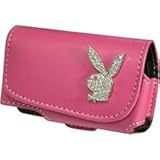 Xcite Universal Playboy Bunny Leather Horizontal Case with Clear Stones