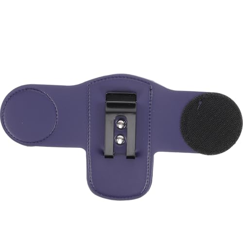 PAMINGONO Clip Porta Estetoscopio de Cuero Pu Azul, Soporte para Cinturón con Cierre de Contacto, Accesorio Médico Profesional para Enfermeras y Médicos, Estuche Compacto y Resistente