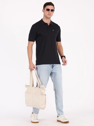 Image of Macroman M-Series Men's Solid Regular Fit T-Shirt