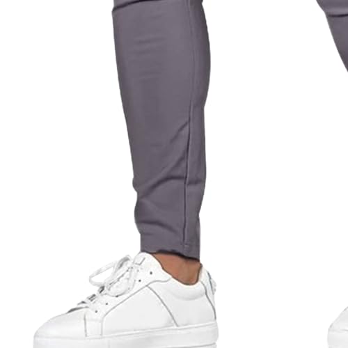 Men's Slim Fit Stylish Business Pants Stretch Casual Solid Formal Pants Lightweight Joggers Outdoor Trousers4