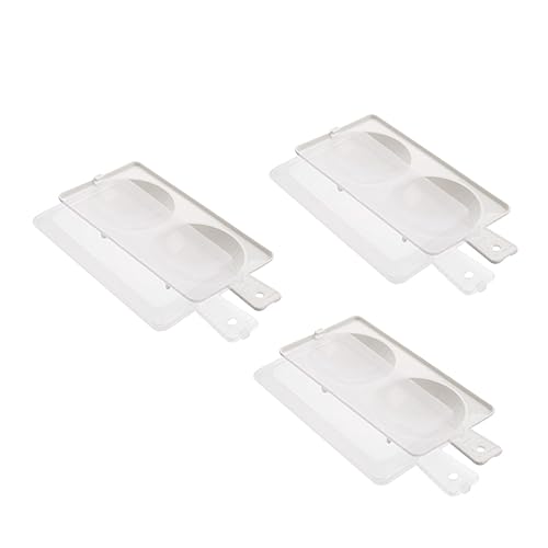 Alipis Microwave Egg 3 Pack Steamed Egg Non-stick Pp Easy to Clean for Breakfast Random