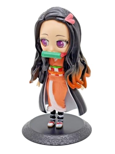 Image of Anime Cartoon Character Q Posket Action Figure | Limited Edition | Attractive Lightweight Durable Toy Figures for Home Decors Office Desk and Study Table (Nezuko Kamado)