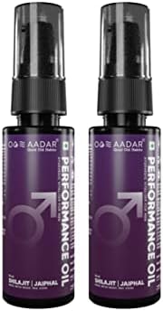 AADAR Performance Oil | Ayurvedic Oil for Men | Restores Confidence & Stregnth | Fight Fatigue and Low Energy levels | 30 ml (Pack of 2)