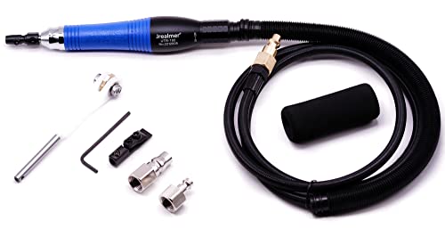 Jrealmer Lapping Grinder (UTR-100) Turbine Reciprocating Stroke 1.0mm Pneumatic Ultrasound Grinder Micro Pneumatic Air Pencil Die Grinder For Mould Metal Lapping Grinding
