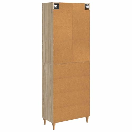 Armarios de madera de 2 piezas 66x34,5x90 cm modulares para almacenamiento en el salón 7