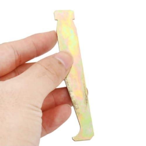Zenarao Yellow Bar Groove Cleaner Chain Saw Guide Bar Rail Trough Cleaner Cleaning Tool Carbon Steel Cleaners for Most Chainsaw, Chainsaw Parts and Accessories (3.94x0.59 inch)