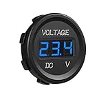 voltimetro coche para que sirve Funciona para 12v-24v, tamaño mini y fácil de instalar, funciona bien para verificar el voltaje, no se recomienda usar el voltímetro en un automóvil de 24V como un camión / cortacésped