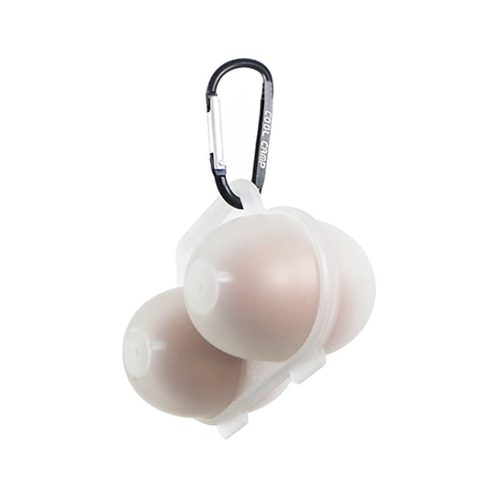 Tumnea Egg box Egg carrier Egg tray for 2 eggs Portable egg organizer Egg storage box Egg tray for outdoor camping trips