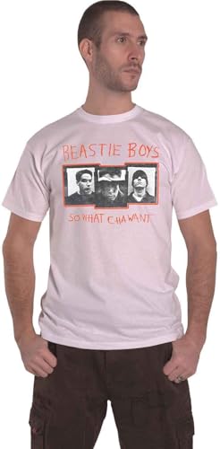 Beastie Boys t-shirt blanc So What Cha Want pour les concerts et le quotidien