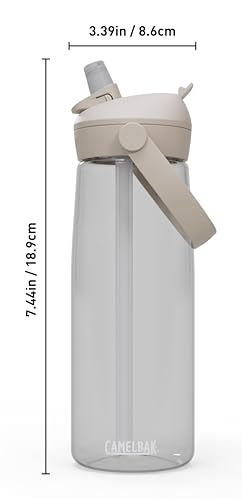 Image of CamelBak Thrive Flip Straw Water Bottle 25oz, Clear