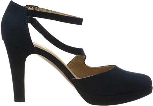 s.Oliver Damen 5-5-24420-34 Riemchenpumps, Blau (Navy 805), 38 EU