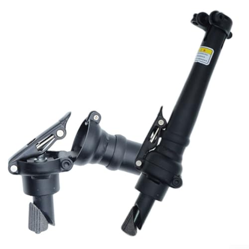 Bulevisiter Elektrisches Klapprad, 35,6 cm, zusammenklappbar, klappbar, vertikal, Fahrrad-Klapplenker, Schnellverschluss, verstellbar (schwarz auf der linken Seite)