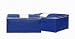STORAGE MANIAC 2-Pack Heavy Duty Blanket Bag, Zip Lock Storage Bag for Pillows, Quilts, Dark Blue