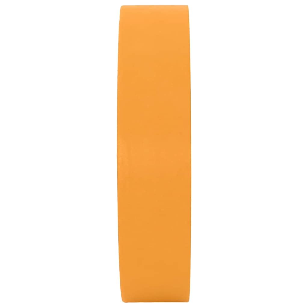 Malerklebebänder 6 Stück gelb, Papier, 25 mm x 50 m je Rolle, für Innen und Außen, sauber ablösbar, für Renovierung, Abdeckband, Heimwerker und Werkstatt