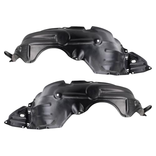 Image of TRQ Inner Fender Liner Set Compatible with 2007-2011 Toyota Yaris TO1250119 TO1251120