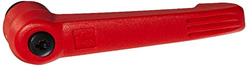 Image of Kipp 06600-30884 Plastic Adjustable Handle with M8 Internal Thread, inchNovo Grip inch Style, Steel Components, Metric, Size 3, Traffic Red Color