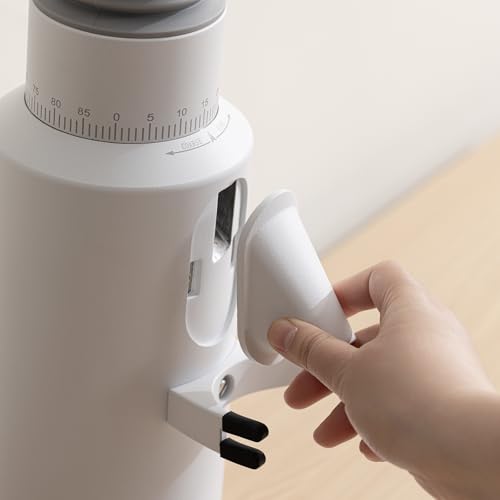 Image of beanglass T64 Single Dose Coffee Grinder, 64mm Flat Burrs Electric Espresso Grinder (White)