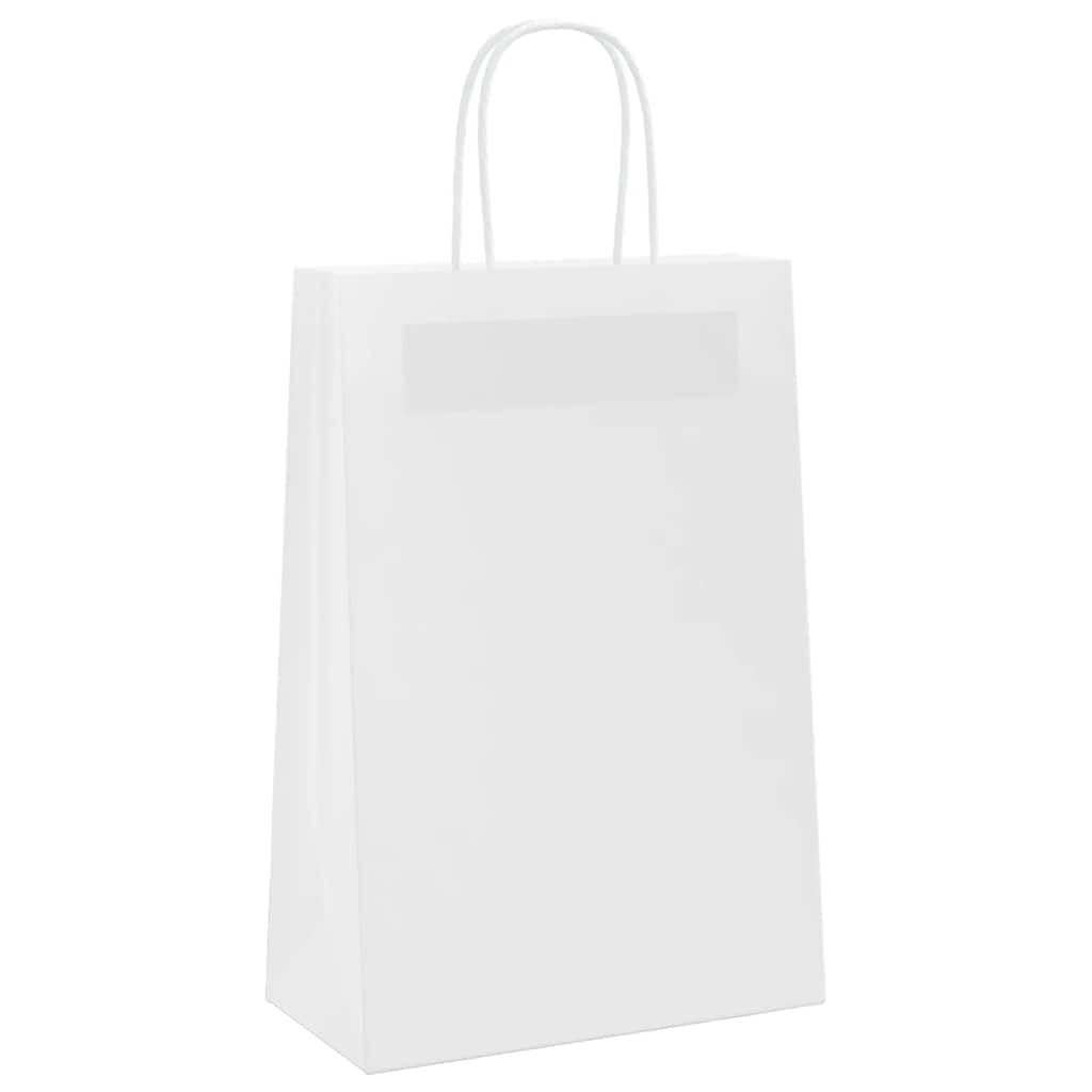 MBDRKVGF Bolsas de papel (250 unidades, 21 x 11 x 31 cm), color blanco
