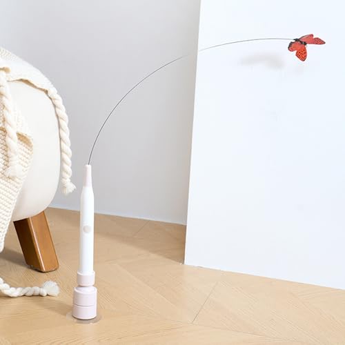 Juguete eléctrico para gatos y varita automática con ventosa para césped y porche 8