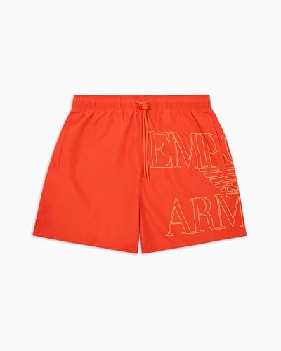 EMPORIO ARMANI Boxer de Bain pour Homme, Red.COM, XL