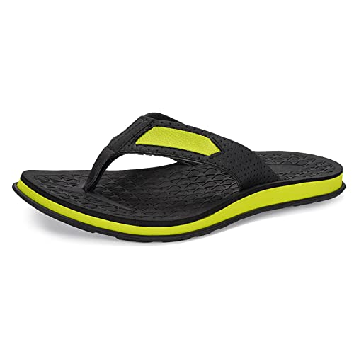 Image of MALIDA Mens Flip Flops Non-Slip Bathroom Shower Shoes Cushion foam Indoor and Outdoor Thong Sandals