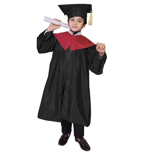 Image of Kaku Fancy Dresses Graduation Gown With Hat & Stole /Scarf | Degree Costume For Convocation Dress For Boys & Girls
