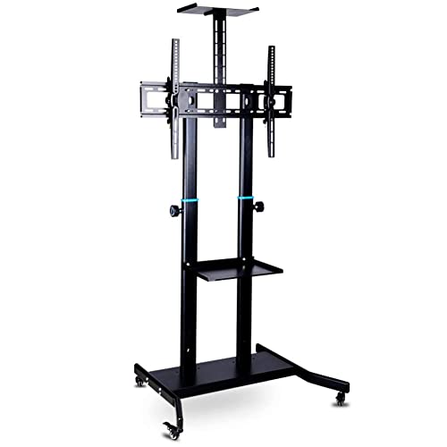 Soporte móvil para TV ajustable para pantallas 42"-85" negro