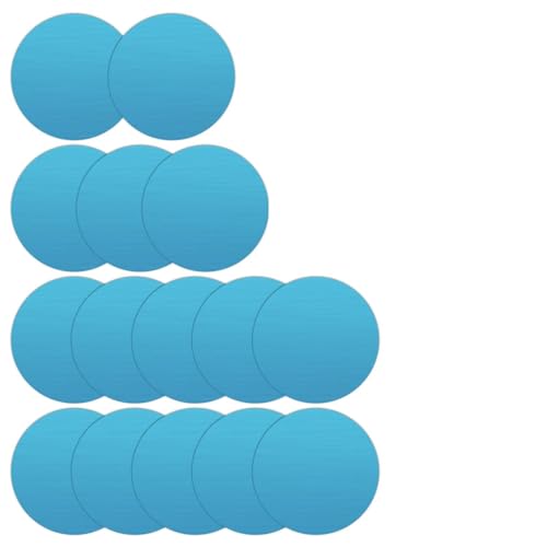 YDSW Under Cabinet Light Magnetic Strips Self Adhesive 16PCS, Metal Replacement Magnetics Strips for Under Counter Lights Magnetic Stickers Magnetics Tape Self Adhesive for Magnetic LED Lights, Round