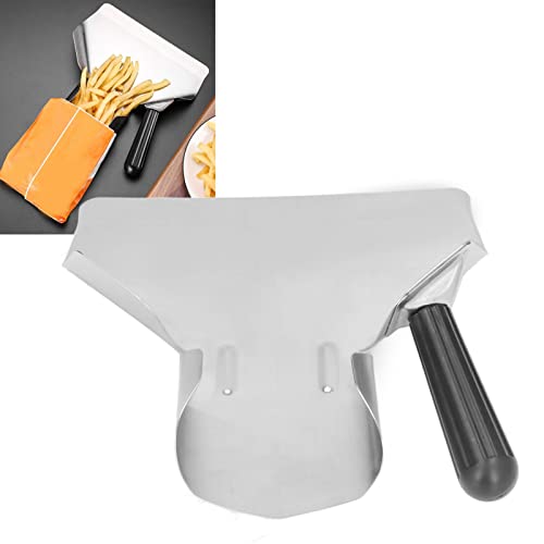Pelle à Entonnoir à Frites, Ensacheuse à Frites en Acier Inoxydable Poignée en Bakélite Flexible Ensacheuse à Pop-Corn Multifonction pour Chips Popcorn