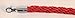 72 in. Braided Rope with Mirror Hook - Red