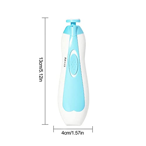 unhas para bebês 6 em 1 - Cortadores elétricos seguros para arquivos unhas para bebês com 6 lixas lu