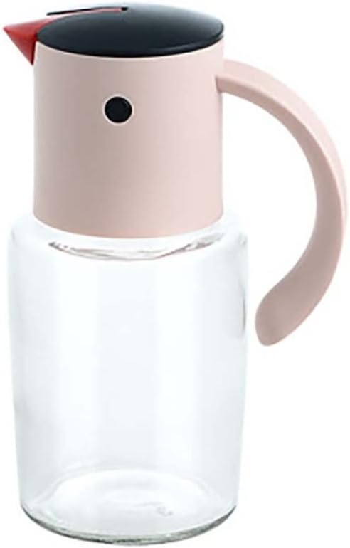 Glass Oil Bottle Household Leak-proof Soy Sauce Vinegar Seasoning Kitchen Small Pot Can(black-JoJo's Bizarre Adventure1,15.5cm)