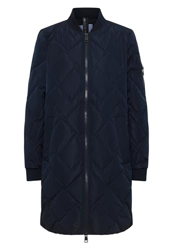 Blouson long matelassé pour femme de mi-saison confortable